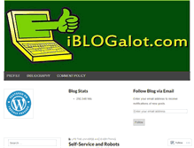 Tablet Screenshot of iblogalot.com